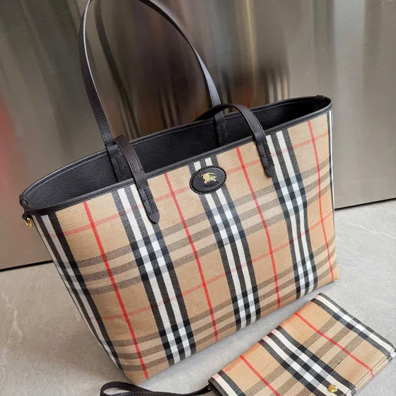 Burberry Vintage Check Bolsa tote Bege Bolsa tote