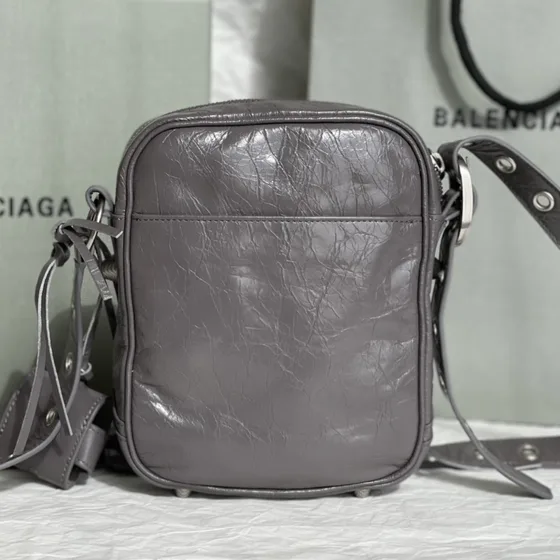 Balenciaga Le Cagole Small Crossbody Pouch Grey Crossbody