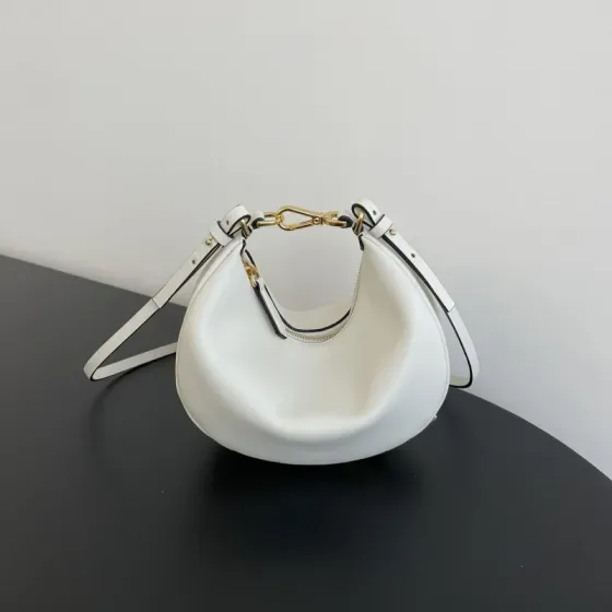 Fendi Hobo Shoulder Bag White Hobo