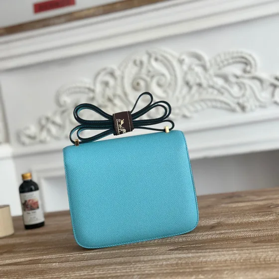 Hermes Constance Cyan Skuldertaske
