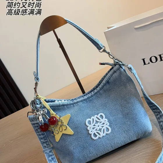 Loewe Lev Tote Bag Light Biru Tote Bag