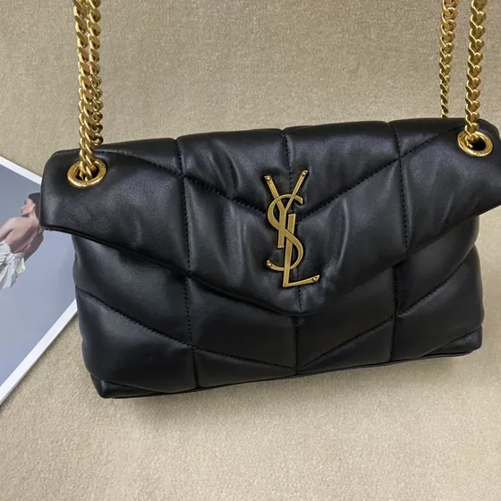 YSL Loulou Puffer Black Shoulder Bag