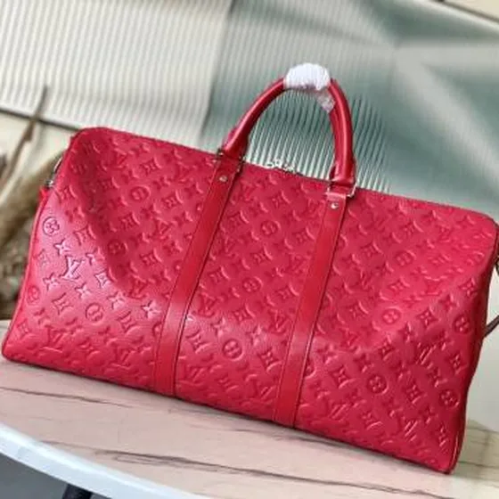Louis Vuitton Keepall Đỏ Monogram Empreinte travel