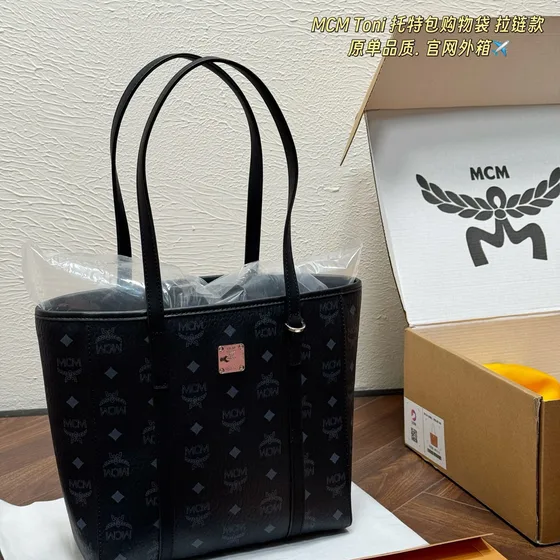 MCM Toni أسود Tote Bag