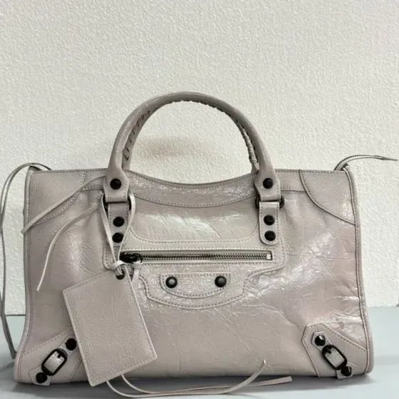 Balenciaga Le City Small Bag Light Grey Top Handle