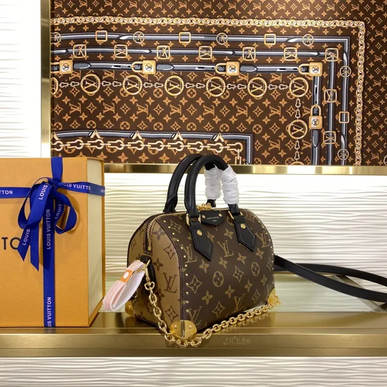 Louis Vuitton Speedy Trunk Brun 20cm Crossbody