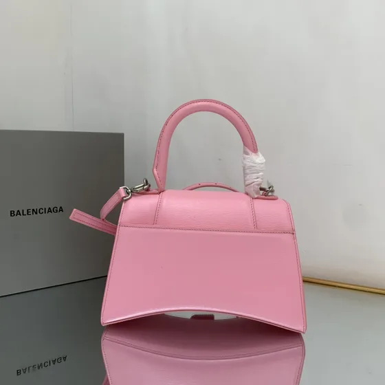 Balenciaga Hourglass Top Handle Bag Pink Top Handle