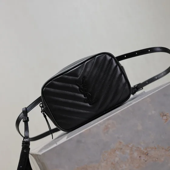 YSL Lou Belt Bag Black Belt Bag