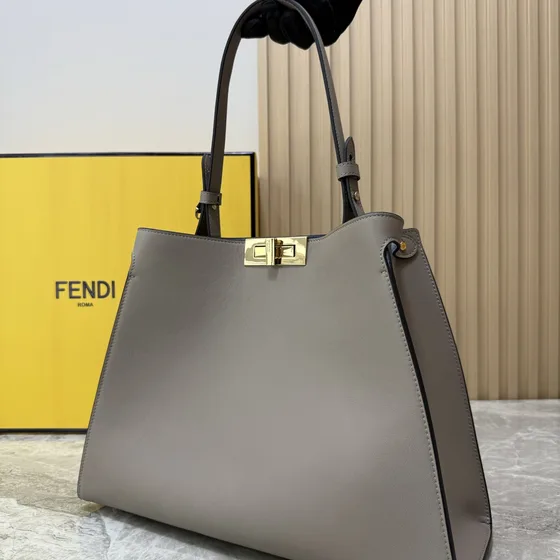 Fendi Peekaboo X-Tote Gray Tote çanta