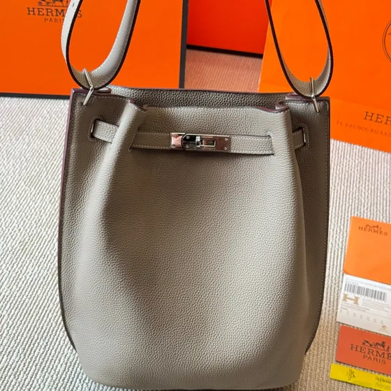 Hermes Kelly Move Black Shoulder Bag