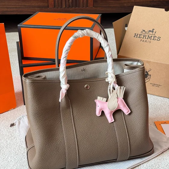 Hermes Garden Party Etoupe Sac cabas