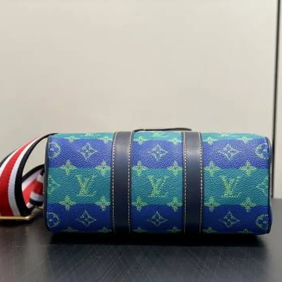 Louis Vuitton Keepall Bandouli re 25 Monogram Surfin Biru Hijau 25 crossbody