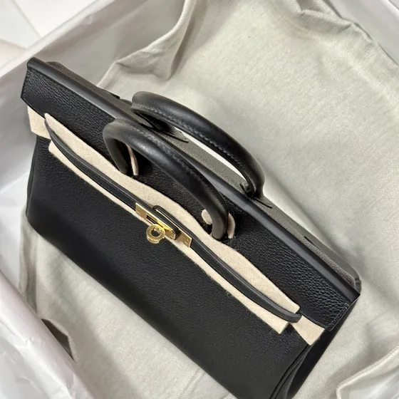 Hermes Birkin 25 Black Top Handle