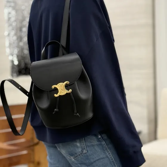 Celine Triomphe Backpack Black Backpack