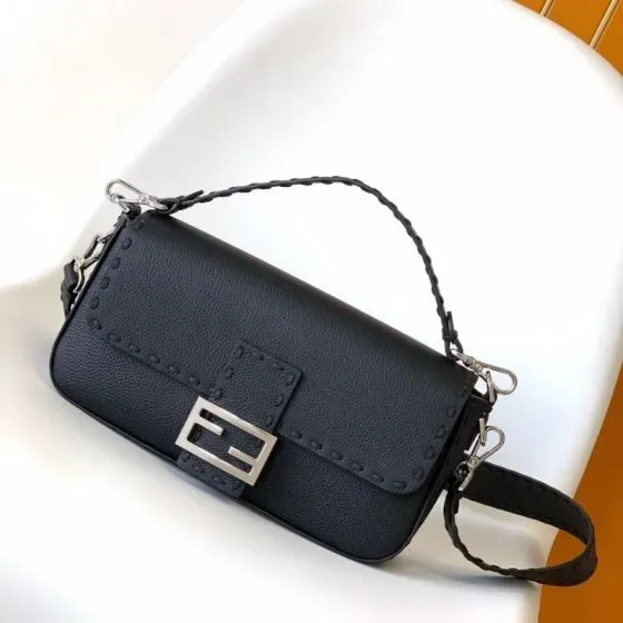 Fendi Baguette Black Shoulder Bag