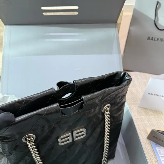 Balenciaga Crush Medium Borsa tote Nero Borsa tote