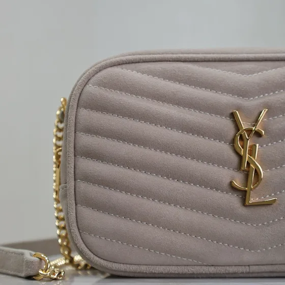 YSL Lou Camera Bag Beige Crossbody