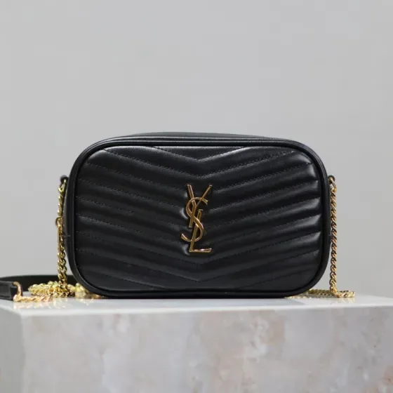YSL Lou Camera Bag Black Crossbody