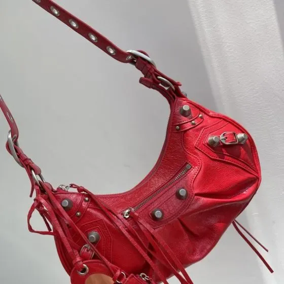 Balenciaga Le Cagole Shoulder Bag Red Shoulder Bag