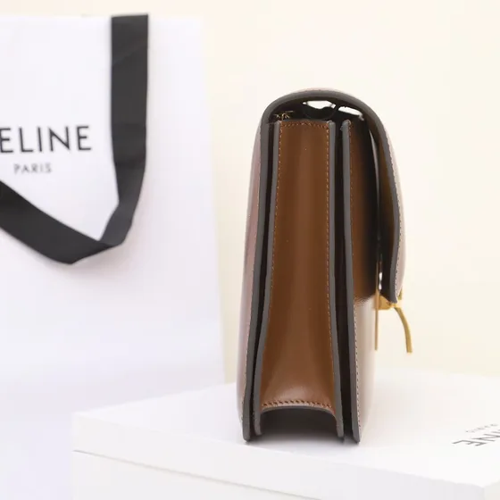 Celine Triomphe Brun Skulderveske