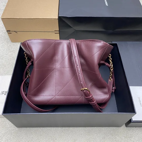 YSL Jamie 4.3 Shopping Bag Borgoña Bolso bandolera