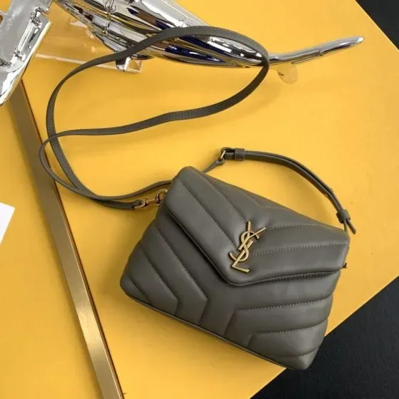 YSL Loulou Toy Gray Crossbody