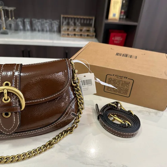 Coach Soho Flap Bag สีน้ำตาล Crossbody