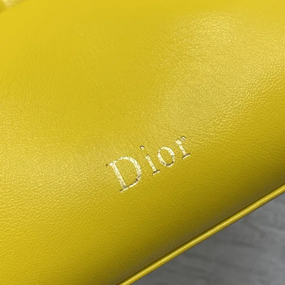 Dior Lucky Bow Bag Yellow Shoulder Bag