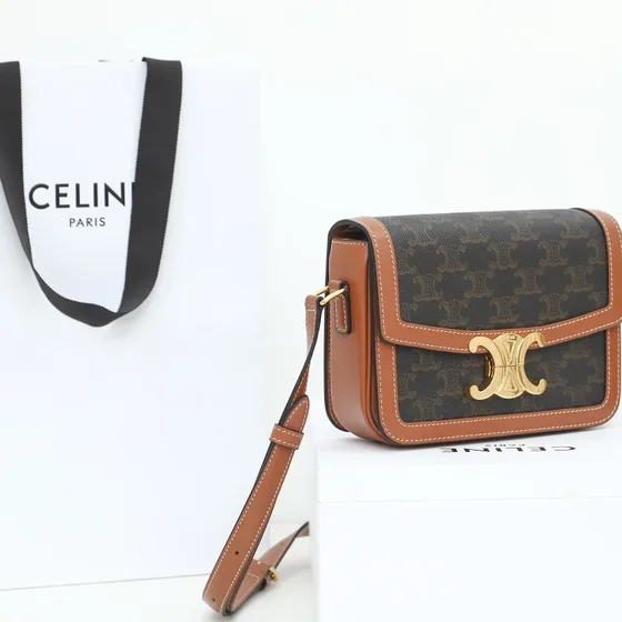 Celine Triomphe Marron Sac épaule