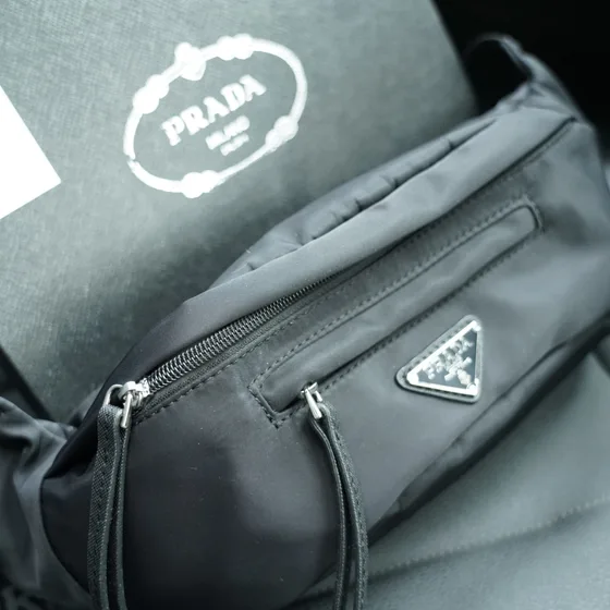 Prada نايلون Belt Bag أسود Belt Bag