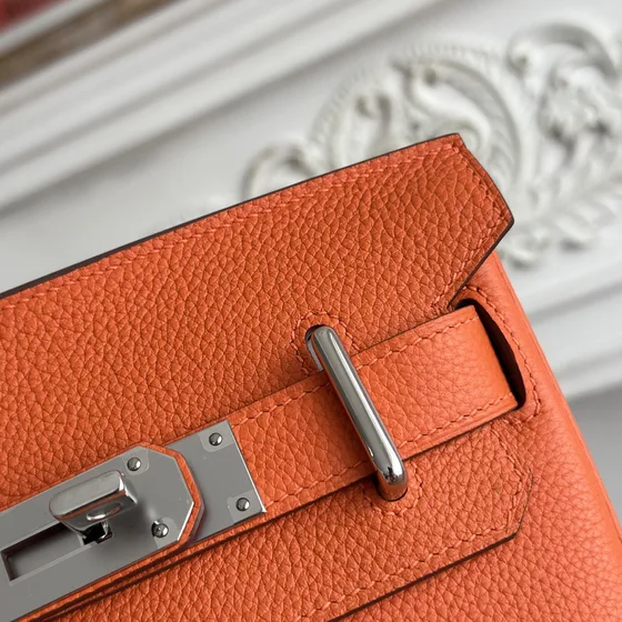 Hermes Kelly Akkad Laranja Crossbody