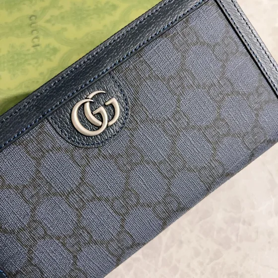 Gucci Gg Marmont Long Wallet Black Wallet