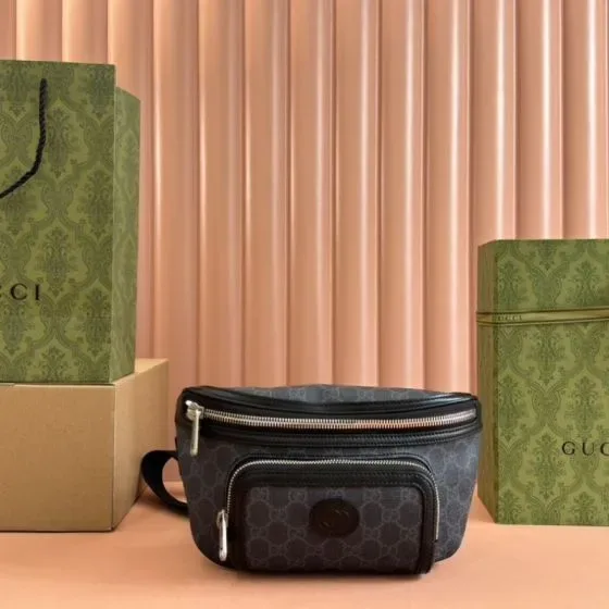 Gucci Gg Canvas Belt Bag Black Belt Bag