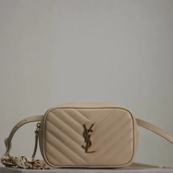 YSL Lou Belt Bag Beige Belt Bag