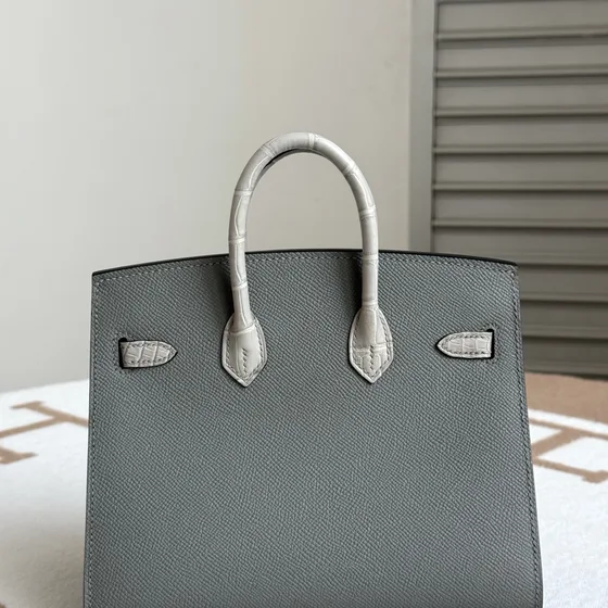 Hermes Birkin 20 Faubourg Sellier Grey Multicolor 20cm Top Handle