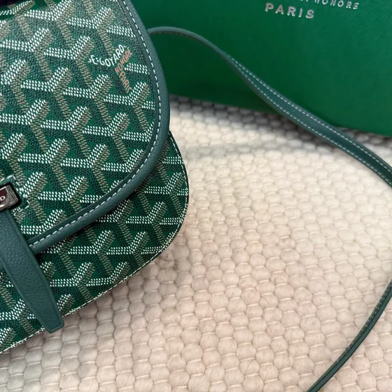 Goyard Belvedere Green Crossbody