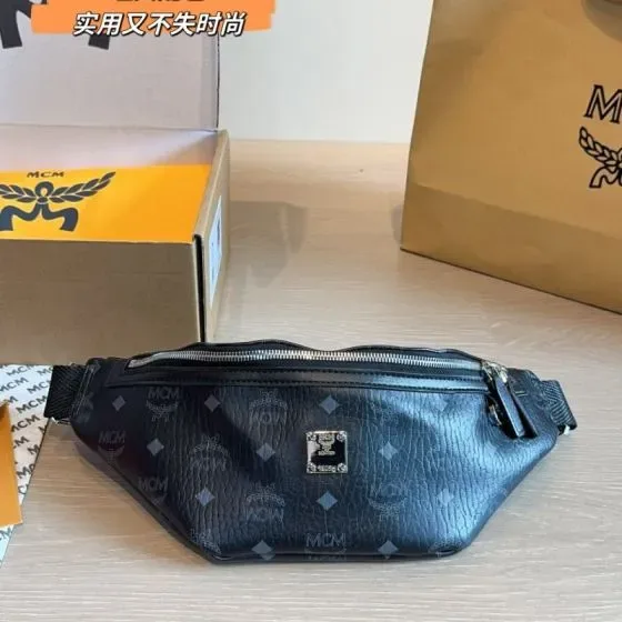 MCM Fursten Visetos Belt Bag Black Belt Bag