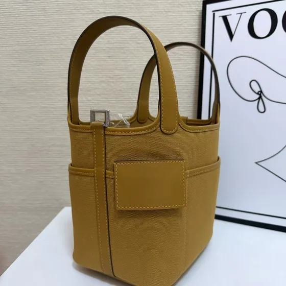 Hermes Cargo Picotin Lock Camel/Nâu Top Handle