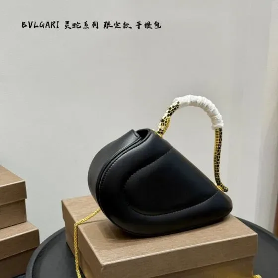 Bvlgari Serpenti Black Top Handle