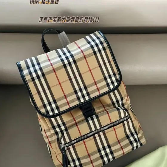 Burberry Vintage Check Backpack Beige Backpack