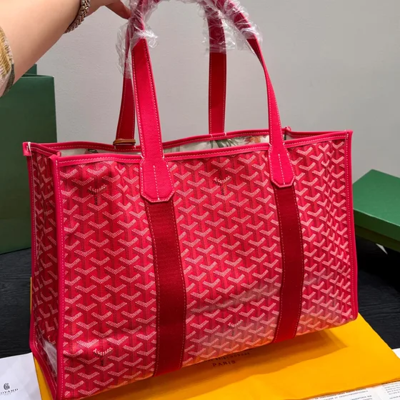 Goyard Hardy Tote Red Tote Bag
