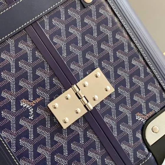 Goyard valise Bleu marine travel Bleu marine Goyardine