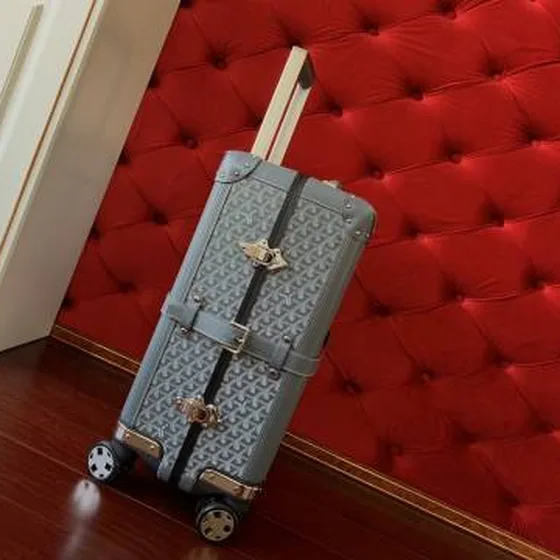 Goyard suitcase Grey travel Grey Goyardine