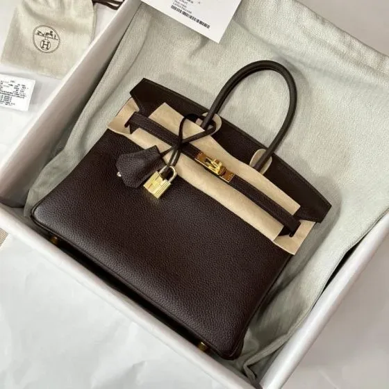 Hermes Birkin Dark Brown Top Handle