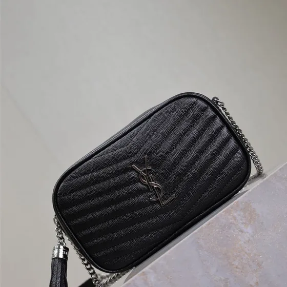 YSL Lou Camera Bag Black Crossbody