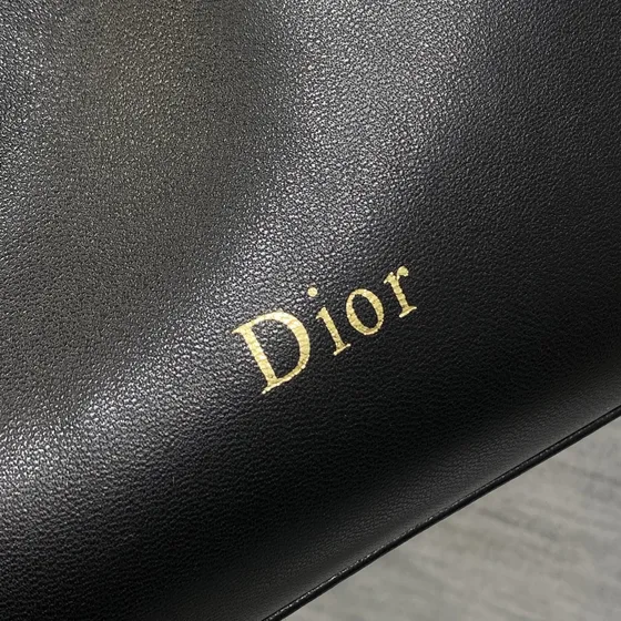 Dior Dior Saddle Bow Soft Chain Bag Schwarz Schultertasche