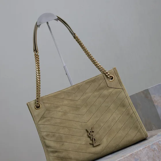 YSL Niki Shopping Tote Beige Tote Bag