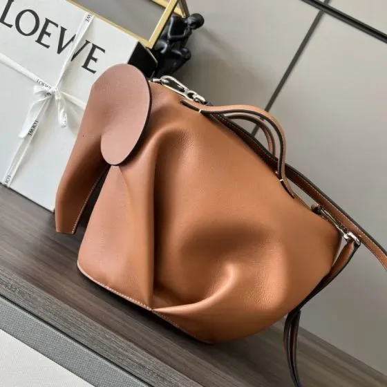 Loewe Elephant Bag Tan Crossbody