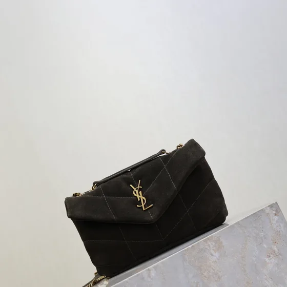 YSL Loulou Puffer Black Shoulder Bag