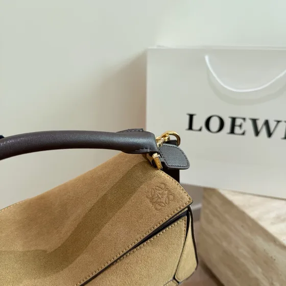 Loewe Puzzle Bag Beige/Marrone Crossbody